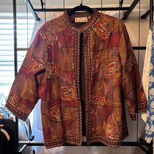😍Vintage Boho Life Style Woman’s jacket size 1X